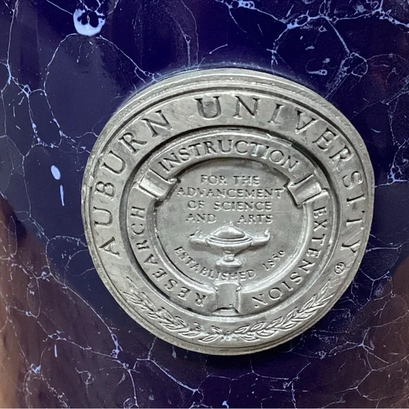 Auburn University Coffee Tea Beverage Mug Cup - Ceramic Crafted Pewter Seal - Picture 7 of 13